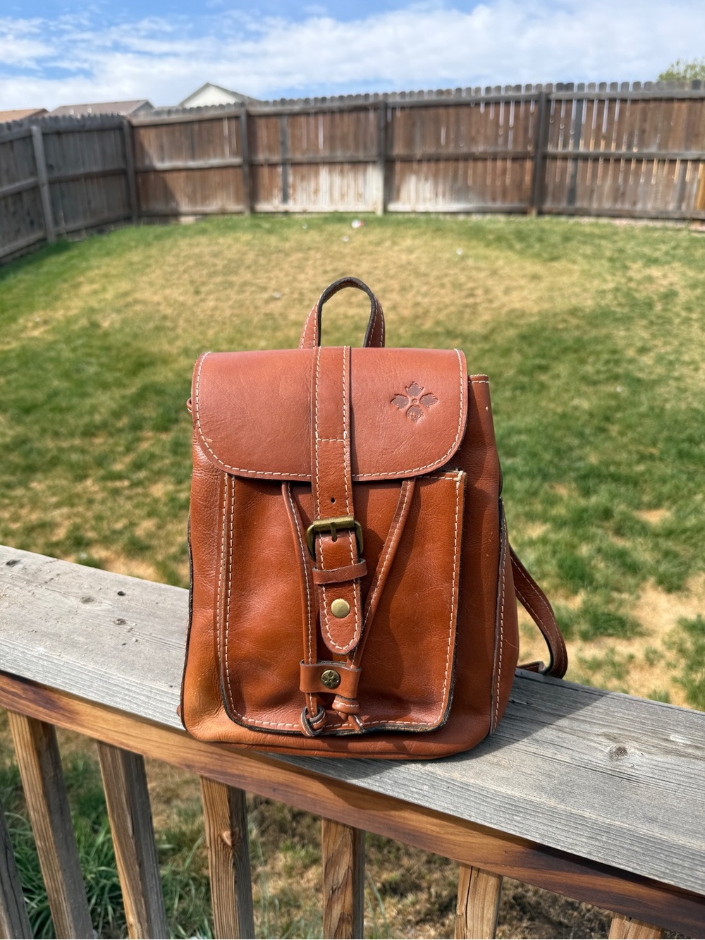 Patricia Nash Leather Mini Backpack